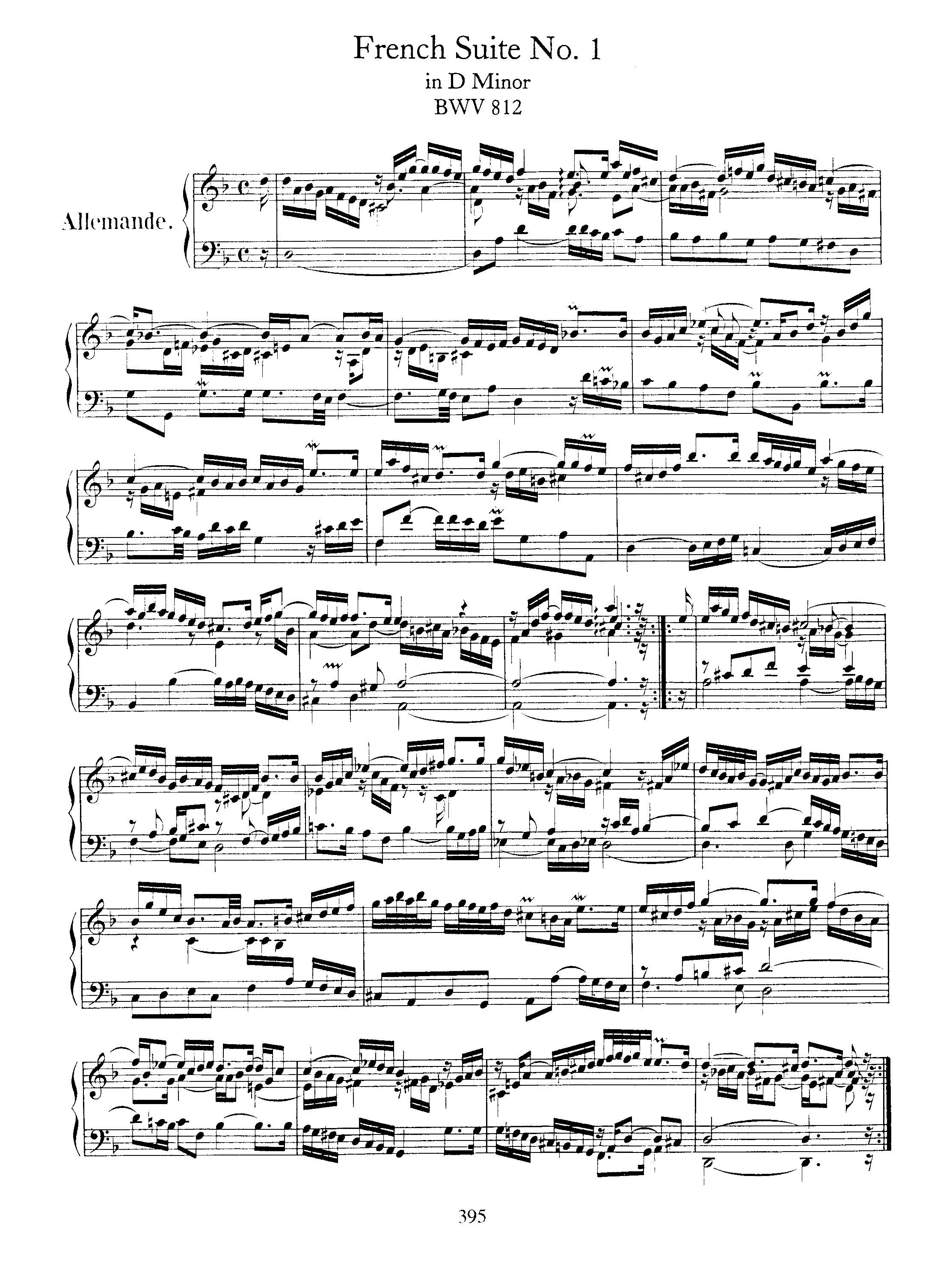 Bach Keyboard Sheet Music for Piano - PageLarge