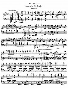 Mendelssohn Piano Sheet Music