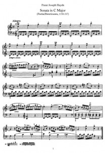 Haydn Keyboard Sheet Music for Piano