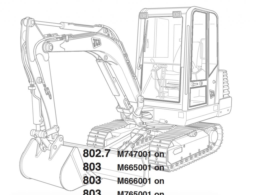 Экскаватор jcb схема